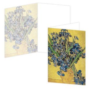 ECOeverywhere Irises in Vase Boxed Card Set, 12 Cards and Envelopes, 4 x 6 Inches, Multicolored (bc12766) : Blank Postcards : Office Products