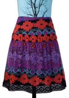 India Ink Batik Skirt  Mod Retro Vintage Skirts