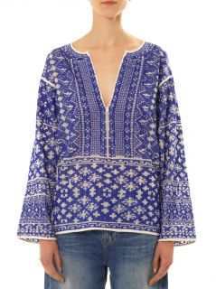 Barber embroidered cotton tunic  Isabel Marant Étoile  MATCH