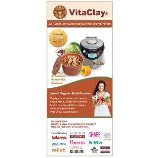 VitaClay VM7900 6 Smart Organic Multi Cooker  A Rice Cooker, Slow Cooker, Digital Steamer plus bonus Yogurt Maker, 6 Cup/3.2 Quart: Kitchen & Dining