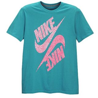 Nike Graphic T Shirt   Mens   Casual   Clothing   Sport Turq/White/Pink