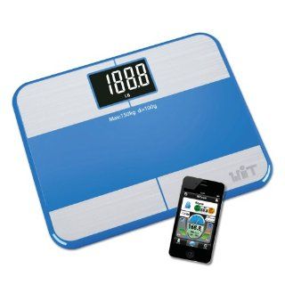 WiTscale S1F Bluetooth Digital Bathroom Scale Body Fat w/ Large Backlit Display and Step On Technology for iPhone5S, iPhone5C, iPad mini: Health & Personal Care