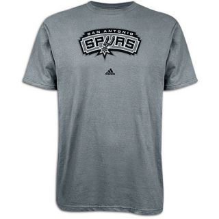 adidas NBA Primary Logo T Shirt   Mens   Basketball   Clothing   San Antonio Spurs   Grey