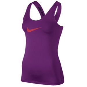 Nike Pro Tank   Womens   Training   Clothing   Bright Grape/Laser Crimson