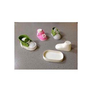 3 Template Baby Shoe Former Kit For Gumpaste or Fondant: Kitchen & Dining