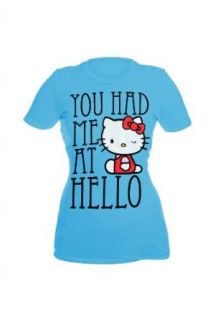 Hello Kitty You Had Me At Hello Girls T Shirt Plus Size Size : XX Large: Clothing