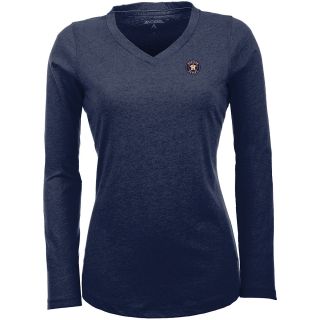 Antigua Houston Astros Womens Flip Long Sleeve V neck T Shirt   Size: XL/Extra