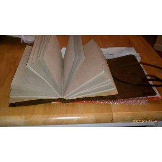 Leather Writing Journal with Strap closure: Books