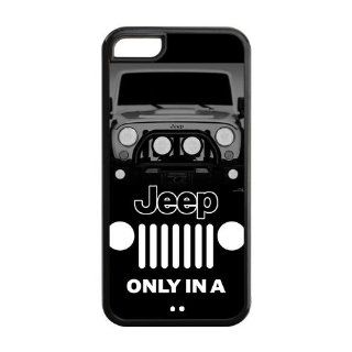 Jeep Apple iPhone 5C Case, diy & customized Jeep Wrangler iPhone 5C Black Plastic and Silicone Protective Case Cover, Personalized, Fashion, Cool, Funny, Vintage and Retro Style Phone Case at Private custom: Cell Phones & Accessories