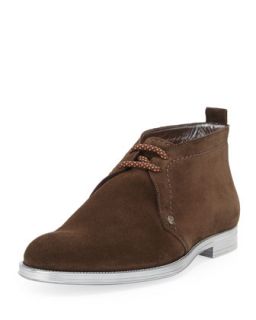 Dunraven Mens Suede Chukka Boot, Brown   Jimmy Choo   (45)
