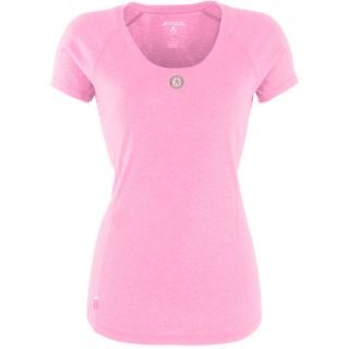Antigua Oakland As Womens Pep Shirt   Size Large, Mid Pink Heather (ANT AS
