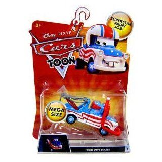 OPENER.OUTER PACKAGE HAS SHIPPING DAMAGEDisney Pixar Cars Toon Mega Size High Dive Mater: Toys & Games