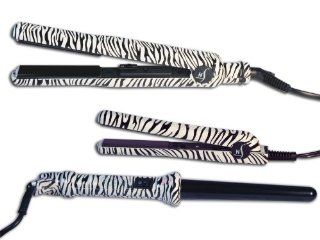 Herstyler Complete Zebra Print Kit (Hair Straightener, Mini Flat Iron, Grande Baby Curl) : Flattening Irons : Beauty