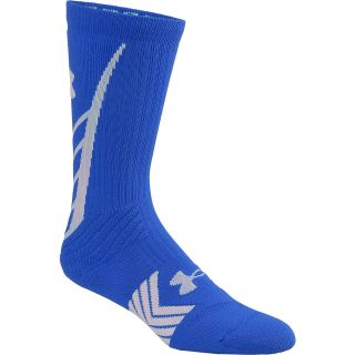 UNDER ARMOUR Mens Undeniable Crew Socks   Size: L, Royal/white