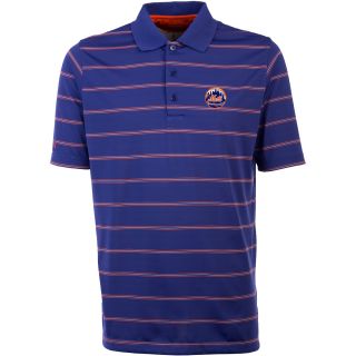 Antigua New York Mets Mens Deluxe Short Sleeve Polo   Size: Large, Royal/mango