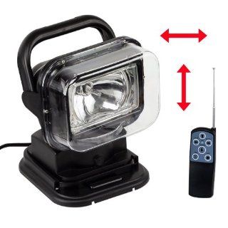 Remote Control 12V 35W HID Spotlight Magnetic or Permanent Mount 1 Year Warranty : Magnetic Spotlight For Truck : Sports & Outdoors