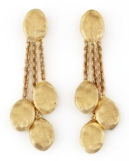 Siviglia 18K Gold 3 Strand Drop Earrings   Marco Bicego   Gold (18k )