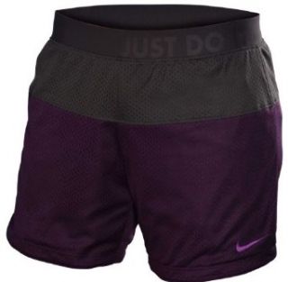 Nike Women's Reversible Icon Mesh 6.5 Training Shorts Purple/Grey XS : Athletic Pants : Clothing