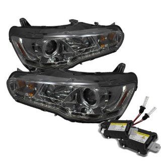 Carpart4u 6000K Xenon HID Performance Headlights Package for Mitsubishi Lancer / EVO  ( Non HID Type ) DRL LED Smoke Projector Headlights: Automotive