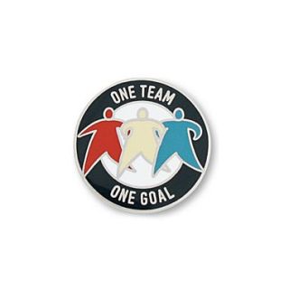 Baudville Lapel Pin, One Team, One Goal
