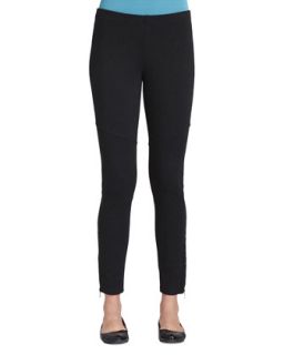 Ponte Skinny Ankle Zip Pants   Eileen Fisher