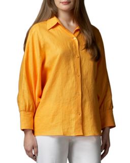 Womens Long Dolman Sleeve Tunic   Lafayette 148 New York   Mango (4)