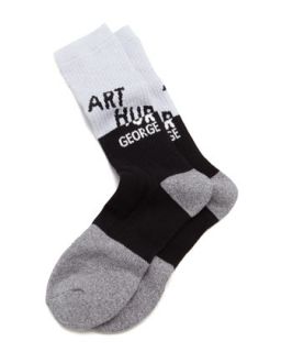 AG Swag Mens Socks, Black/Gray   Arthur George by Robert Kardashian   Grey