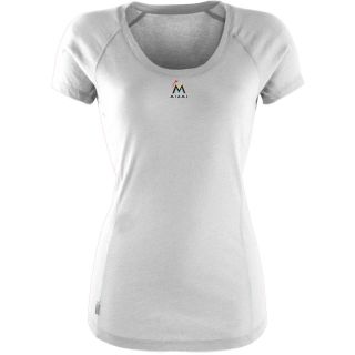 Antigua Miami Marlins Womens Pep Shirt   Size: Small, Mid Pink Heather (ANT