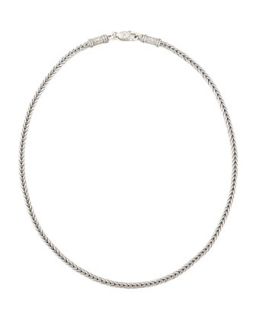 Mens Sterling Silver Chain Necklace, 20   Konstantino   Tan