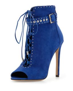 Lamotte Buckled Lace Up Sandal, Blue   B Brian Atwood   Blue (7B)