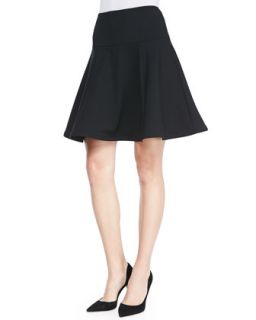 Womens Author Jersey Flared Skirt   Nanette Lepore   Black (4)