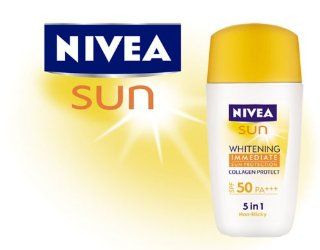 Nivea Sun Face Whitening Immediate Protect Spf50 Pa++30ml. Product of Thailand : Sunscreens : Beauty
