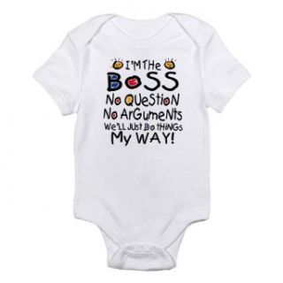 Artsmith, Inc. Infant Bodysuit I'm The Boss We'll Just Do Things My Way: Clothing