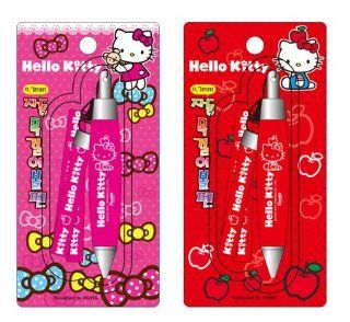 Hello Kitty Sanrio Mini Pens w/ Lanyard   Pink & Red   PAIR : Rollerball Pens : Office Products