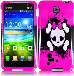 For LG Escape P870 Hard Design Cover Case Pink Skull Accessory: Cell Phones & Accessories