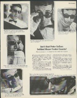 Isn't that Peter Sellers behind those Foster Grants? Sunglasses ad 1965: Entertainment Collectibles