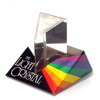 A Quality 60 Degree Acrylic Prism Allows You To Learn To Split A Beam Of Light Into A Multicolored Rainbow Or Look Through The Top Beveled Edge To Reflect Images Into Wonderful Kaleidoscopic Patterns.   Tedco Light Crystal Prism   2.5": Toys & Gam