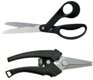 Fiskars 7816 6980 9 Inch Serrated Shop Shears with Quick Release Multi Snip   Hand Shears  