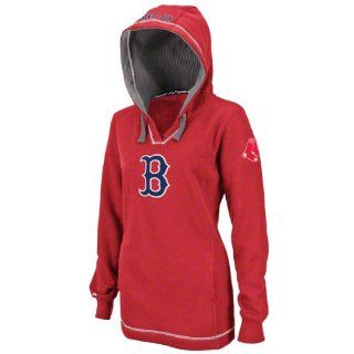 Boston Red Sox Women's Red Liberation Hooded Fleece  Sports Fan Sweatshirts  Sports & Outdoors