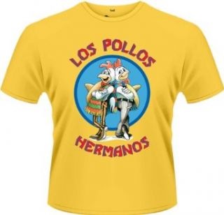 BreakingBad Breaking Bad Los Pollos official men's yellow small t shirt: Clothing