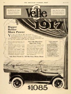 1916 Ad Velie Biltwel Vintage Automobile Features Cars   Original Print Ad  