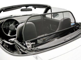 Miata Convertible (1990 to 2004) Love The Drive™ Wind Deflector. Wind Deflectors are known also as: Wind Screen, Windscreen, Windstop and Wind Blocker: Automotive