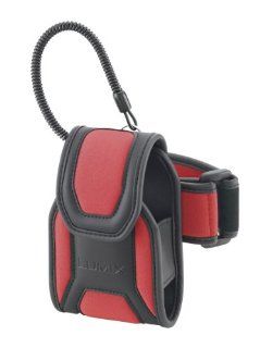 Panasonic DMW CFT2 Sports / Arm Band Soft Carry Case for Lumix DMC FT3 Digital Camera   Red Color : Camera & Photo
