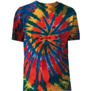 Tie Dye Mania Adult Tie Dyed Short Sleeve Rainbow Cut Spiral T Shirt at  Mens Clothing store: Fashion T Shirts