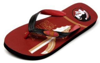 NCAA Florida State Seminoles Spirit Flip Flops (Maroon, Small) : Sports Fan Sandals : Shoes