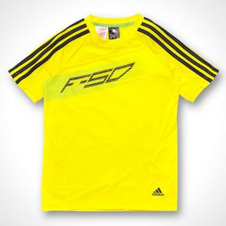 adidas Adidas boys bright yellow F50 t shirt