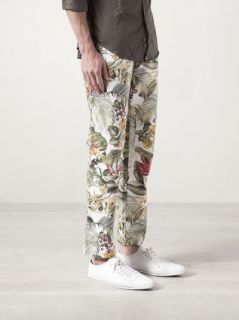 Ami Foliage Print Trouser   The Webster