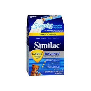 Similac Advance On the Go Infant Formula Powder Singles 16 Pack 16 Packets makes a total of 64 Fluid Ounces 64.0 oz. (Quantity of 4): Health & Personal Care