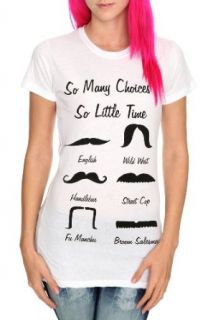 Many Mustaches Girls T Shirt Size : X Small: Clothing
