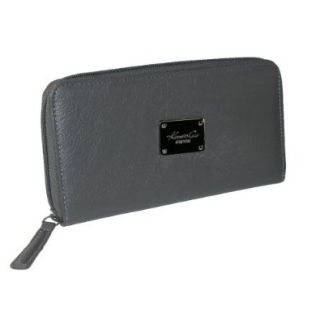 Kenneth Cole New York Genuine Leather Call Me Maybe Zip Around Clutch Wallet with Smart Phone Compartment: Shoes